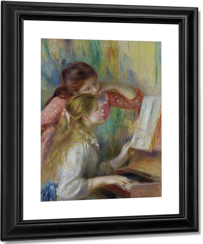 Young Girls At The Piano By Pierre Auguste Renoir Fine Art Print