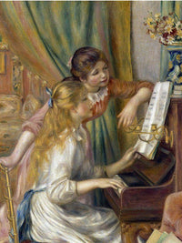 Young Girls At The Piano (Jeunes Filles Au Piano) By Pierre Auguste Renoir Fine Art Print