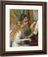 Young Girls At The Piano (Jeunes Filles Au Piano) By Pierre Auguste Renoir Fine Art Print