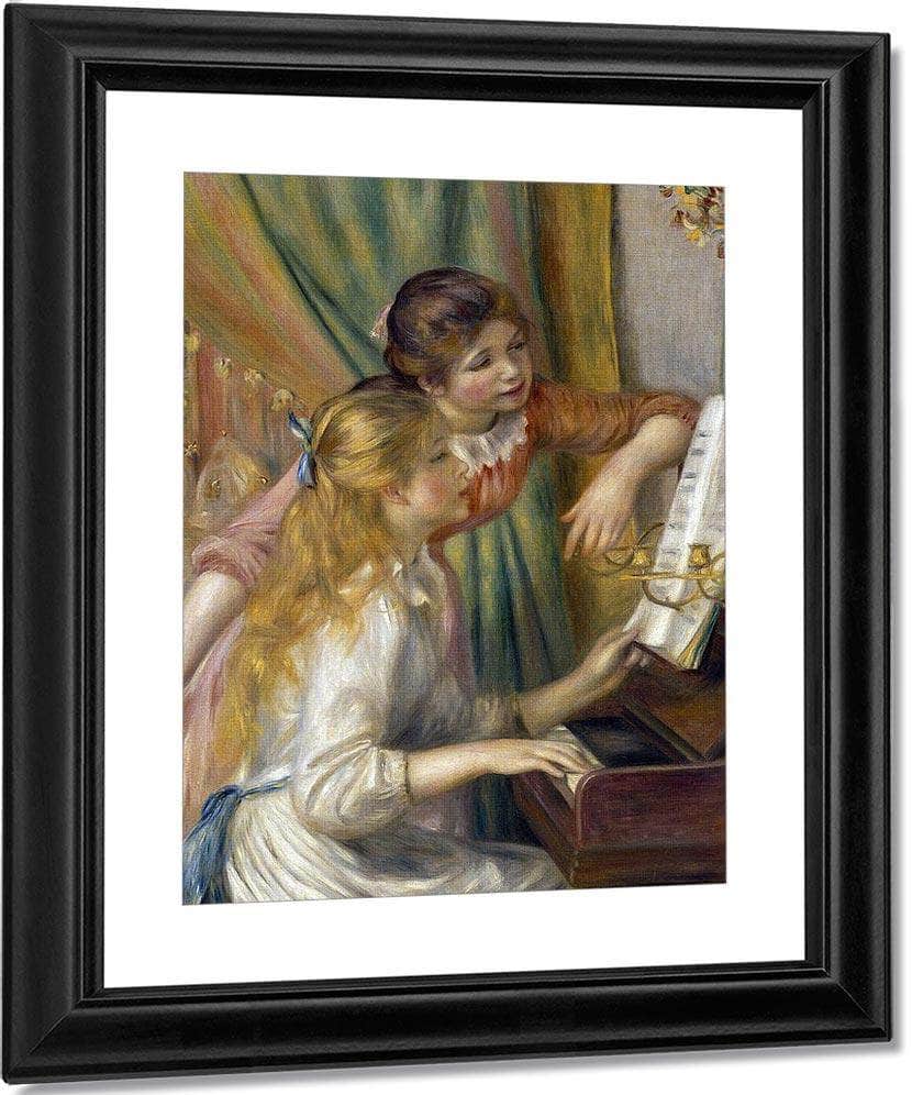 Young Girls At The Piano (Jeunes Filles Au Piano) By Pierre Auguste Renoir Fine Art Print