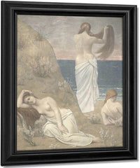 Young Girls By The Seaside 1879 By Pierre Puvis De Chavannes Fine Art Print