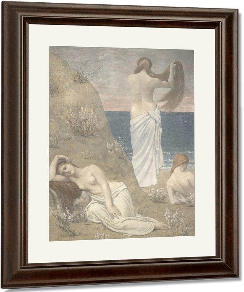 Young Girls By The Seaside 1879 By Pierre Puvis De Chavannes Fine Art Print