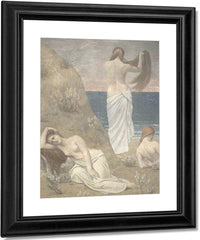 Young Girls By The Seaside 1879 By Pierre Puvis De Chavannes Fine Art Print