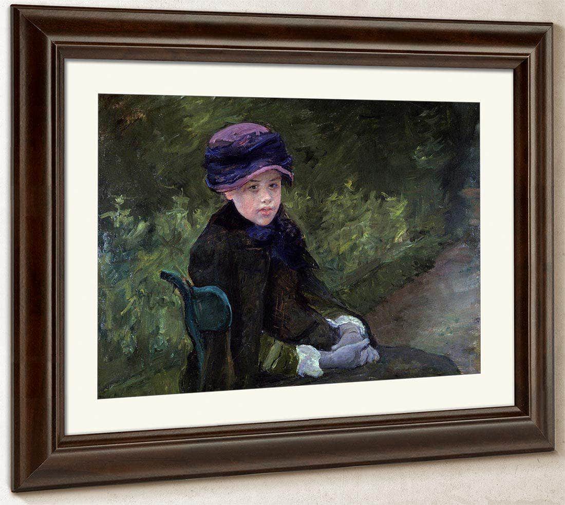 Young Lady In Park By Cassatt Mary Fine Art Print