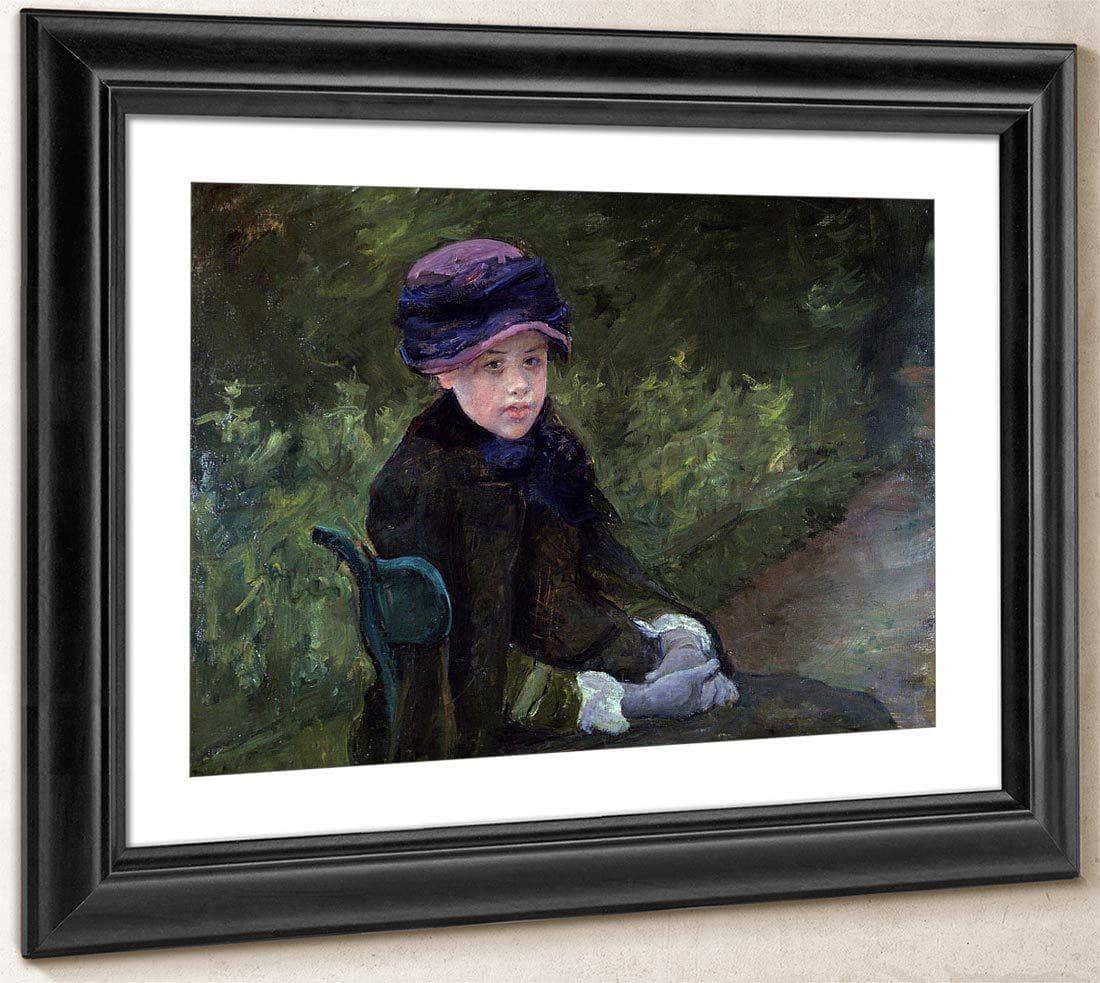 Young Lady In Park By Cassatt Mary Fine Art Print