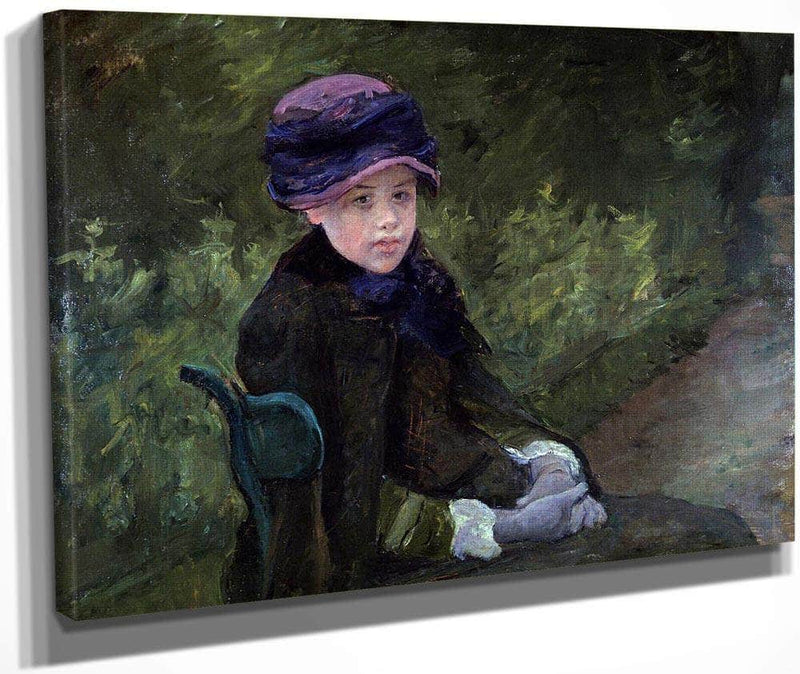 Young Lady In Park By Cassatt Mary Fine Art Print