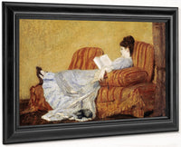 Young Lady Reading By Mary Cassatt Fine Art Print