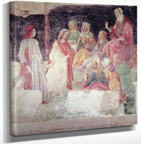Young Man Greeted By Seven Liberal Arts From The Villa Lemmi By Sandro Botticelli Fine Art Print