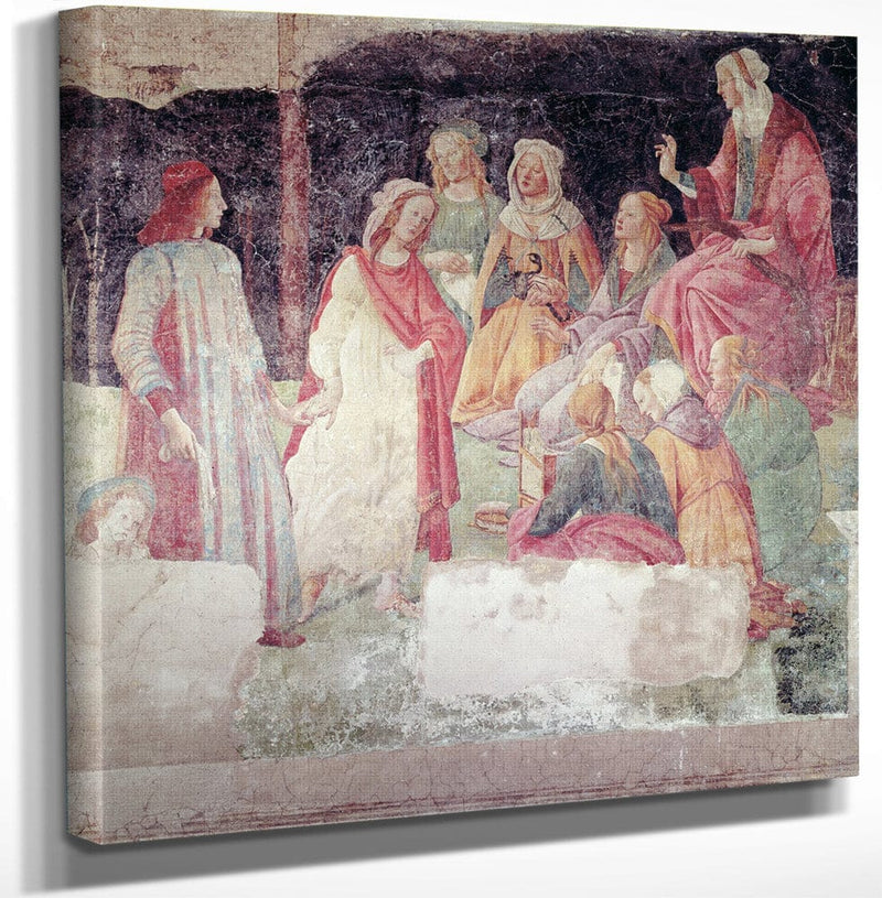 Young Man Greeted By Seven Liberal Arts From The Villa Lemmi By Sandro Botticelli Fine Art Print