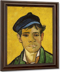 Young Man With A Hat By Vincent Van Gogh Fine Art Print