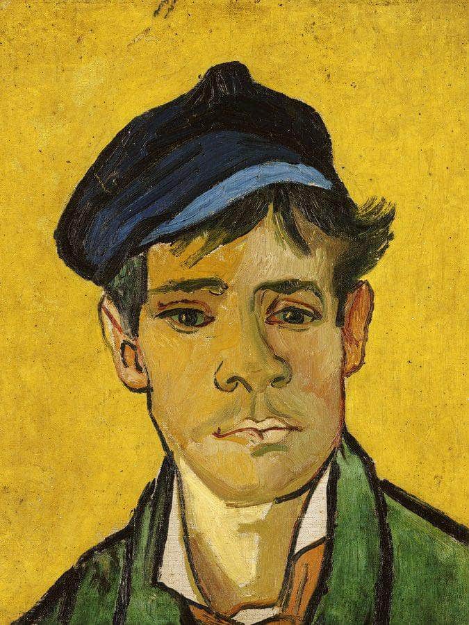 Young Man With A Hat By Vincent Van Gogh Fine Art Print
