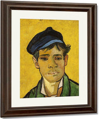 Young Man With A Hat By Vincent Van Gogh Fine Art Print