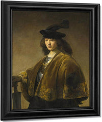 Young Man With A Sword By Rembrandt Fine Art Print