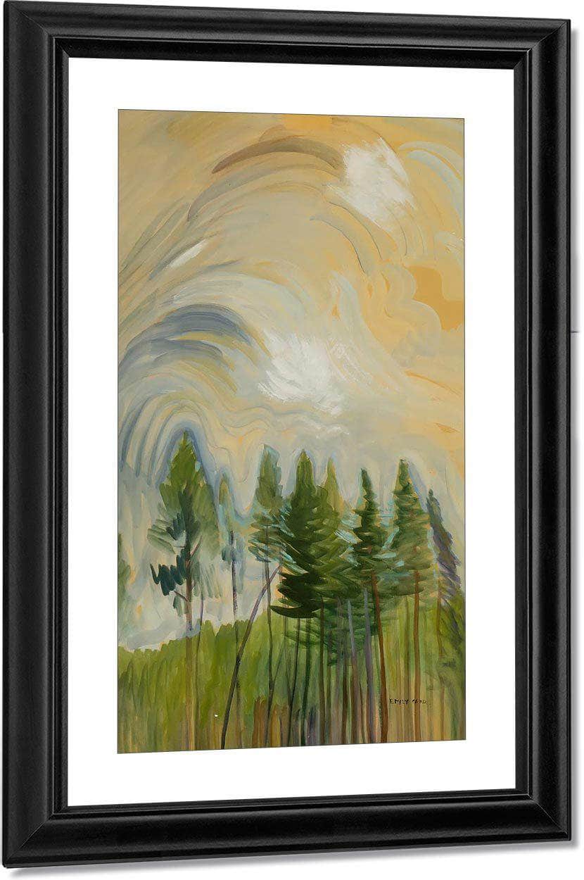 Young Pines By And By Sky By 1935 By Emily Carr Fine Art Print