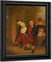 Young Recruits By John George Brown Fine Art Print