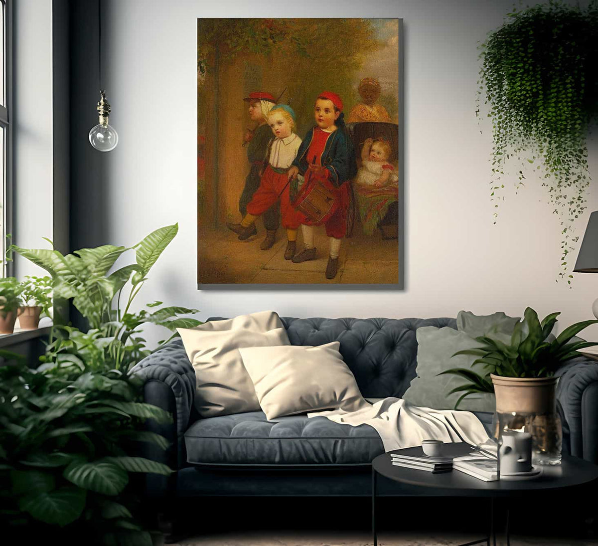 Young Recruits By John George Brown Fine Art Print