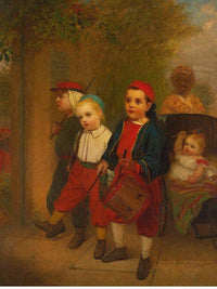 Young Recruits By John George Brown Fine Art Print