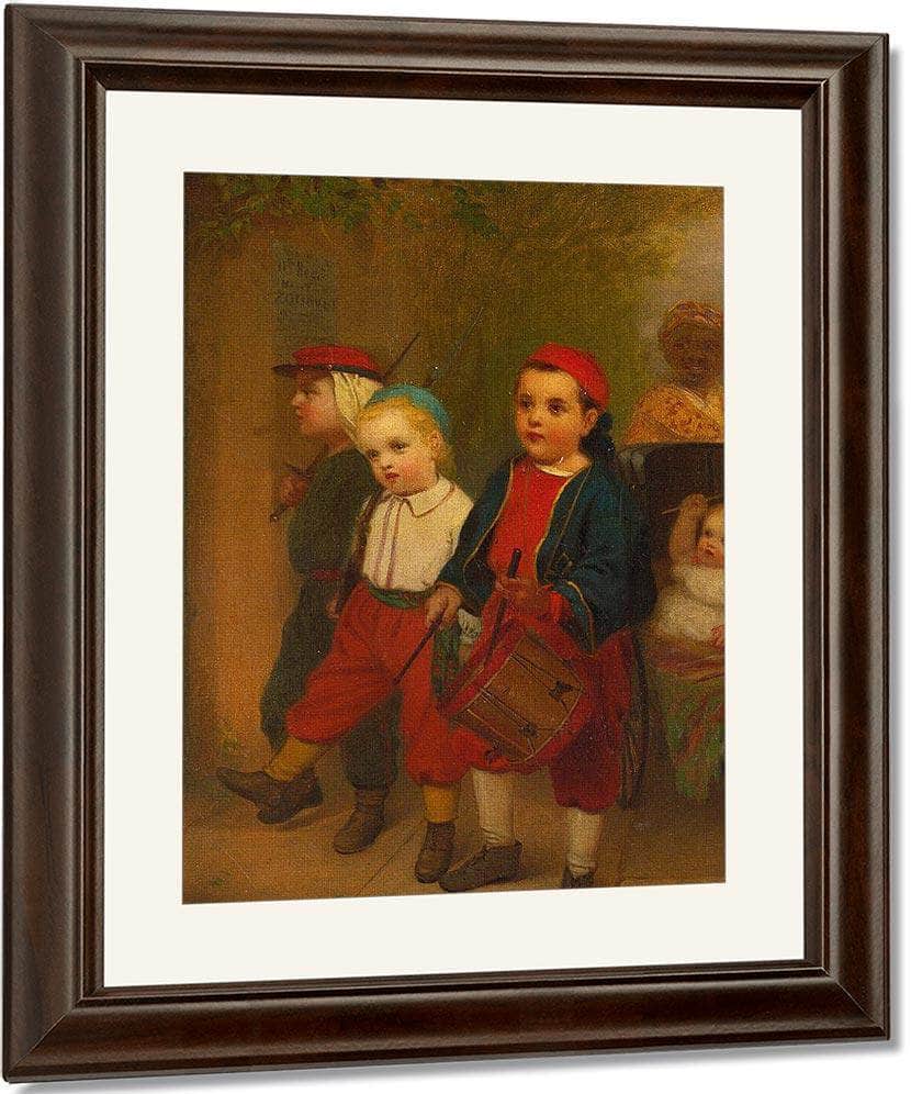 Young Recruits By John George Brown Fine Art Print