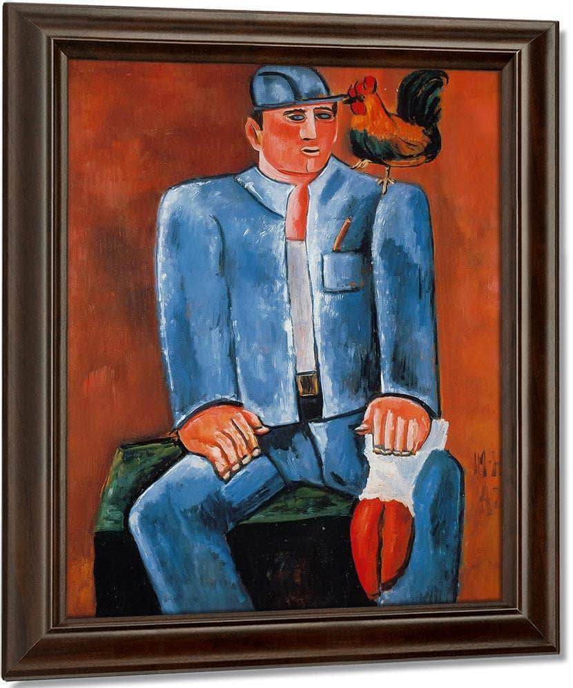 Young Seadog With Friend Billy By Marsden Hartley Fine Art Print