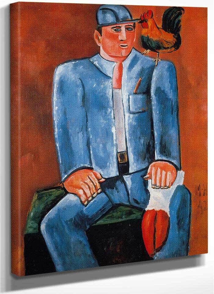 Young Seadog With Friend Billy By Marsden Hartley Fine Art Print