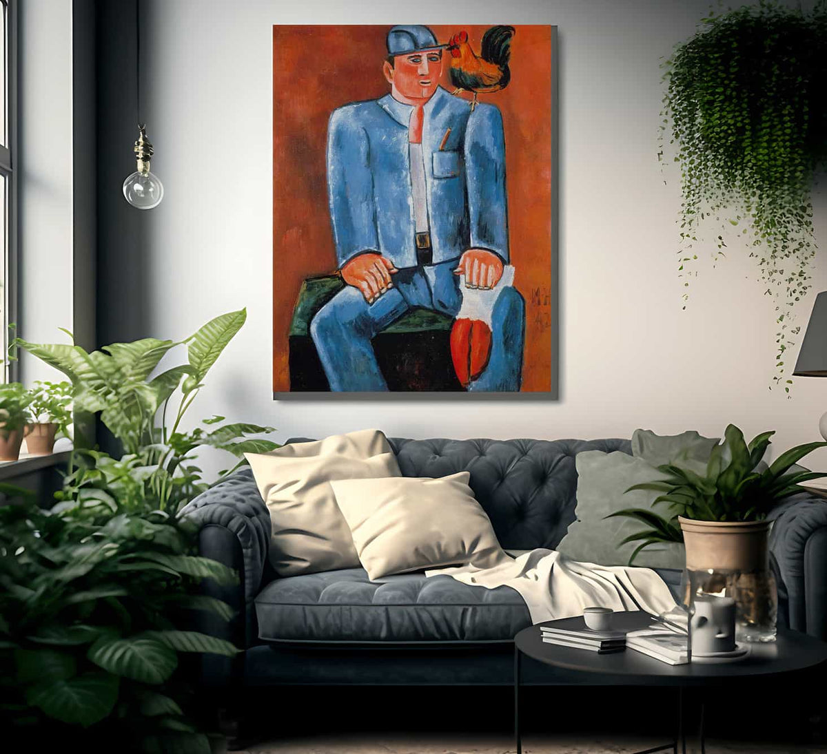 Young Seadog With Friend Billy By Marsden Hartley Fine Art Print