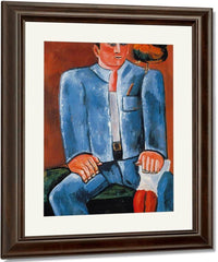 Young Seadog With Friend Billy By Marsden Hartley Fine Art Print