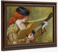 Young Spanish Woman With A Guitar (Jeune Espagnole Jouant De La Guitare) By Pierre Auguste Renoir Fine Art Print