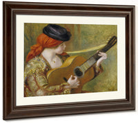 Young Spanish Woman With A Guitar (Jeune Espagnole Jouant De La Guitare) By Pierre Auguste Renoir Fine Art Print