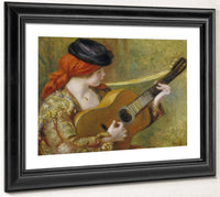 Young Spanish Woman With A Guitar (Jeune Espagnole Jouant De La Guitare) By Pierre Auguste Renoir Fine Art Print