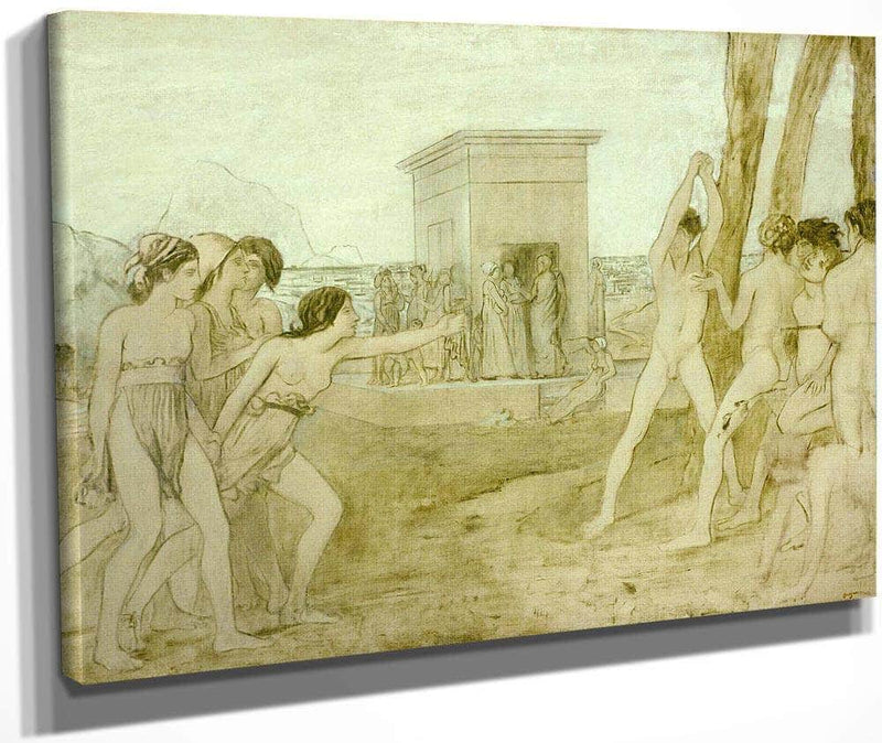Young Spartans By Edgar Degas Fine Art Print