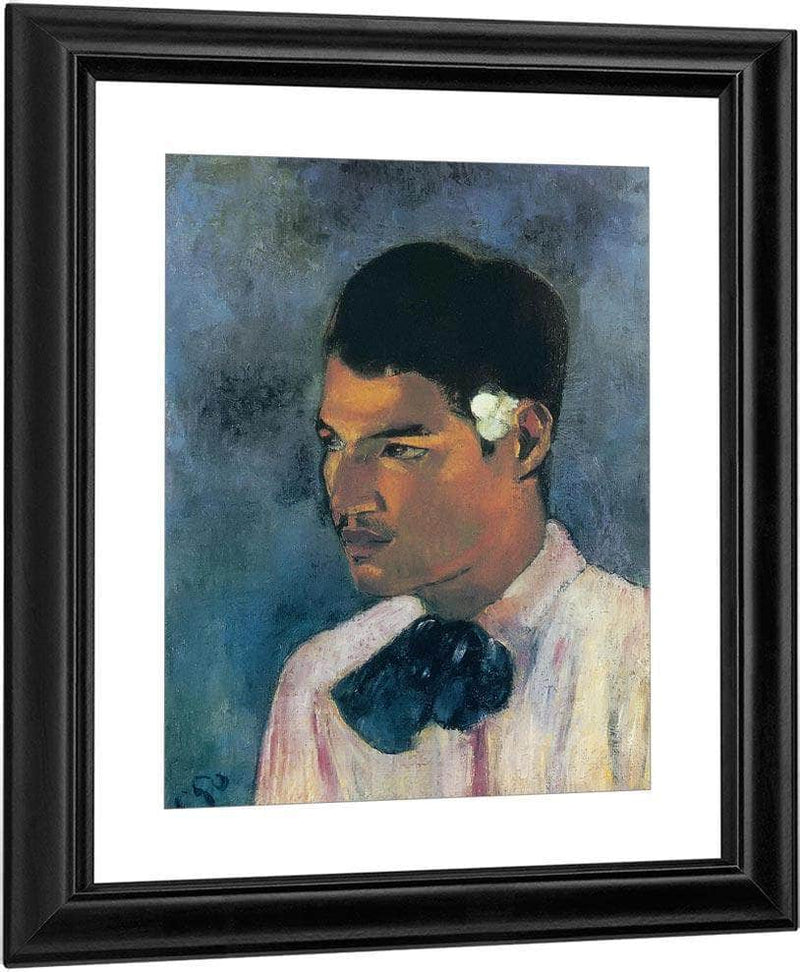 Young Tahitian Man ( Young Man With A Flower) By Paul Gauguin Fine Art Print