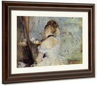 Young Woman At The Mirror 1880 Oil On Canvas 6030X8040Mm Art Institute Of Chicago By Berthe Morisot Fine Art Print