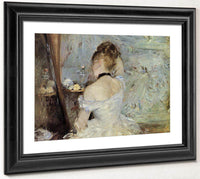 Young Woman At The Mirror 1880 Oil On Canvas 6030X8040Mm Art Institute Of Chicago By Berthe Morisot Fine Art Print