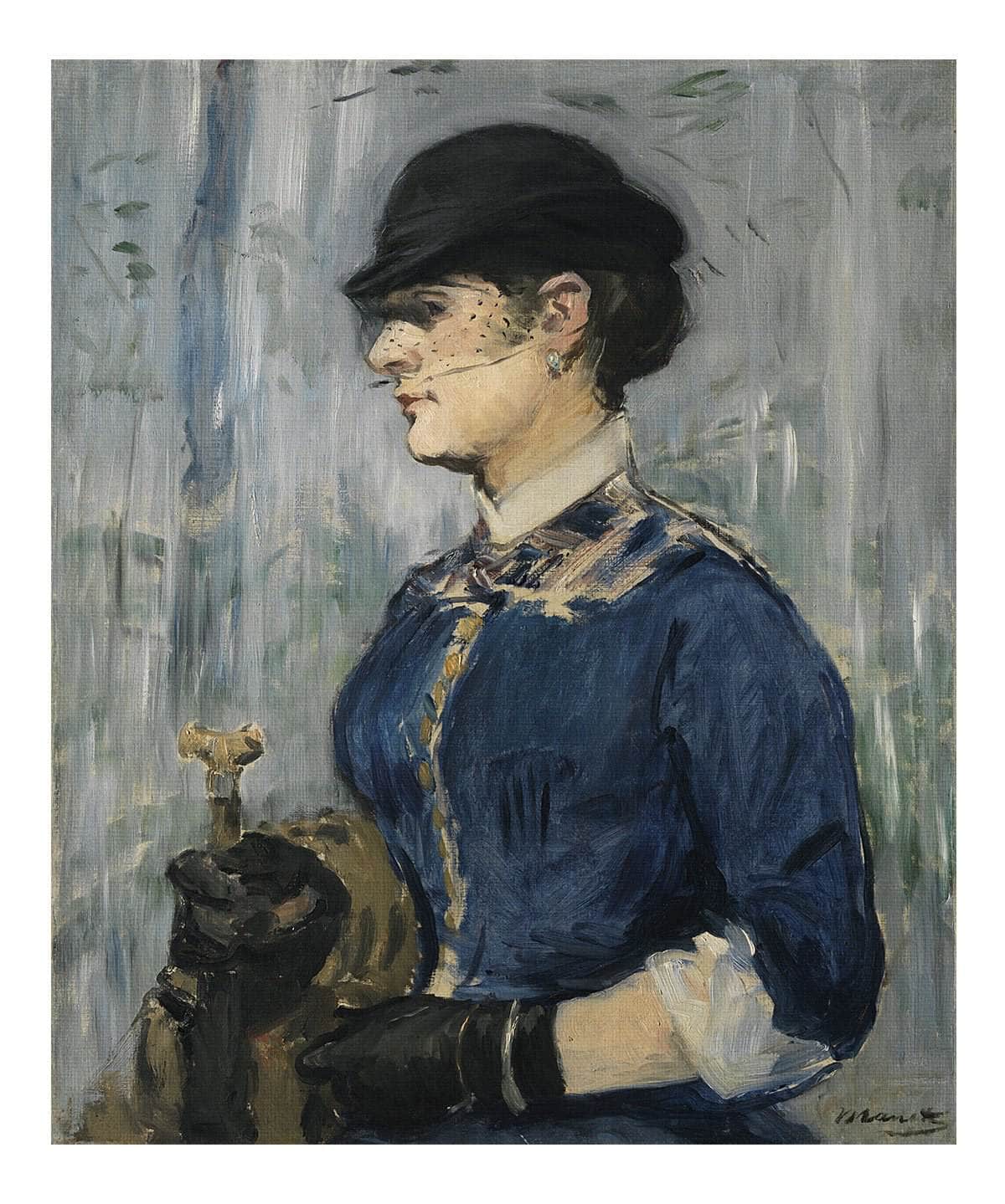 Young Woman In A Round Hat (Jeune Femme Au Chapeau Rond) By Edouard Manet Fine Art Print Fine Art Print