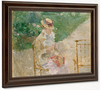 Young Woman Knitting 1883 By Berthe Morisot Fine Art Print