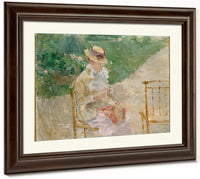 Young Woman Knitting 1883 By Berthe Morisot Fine Art Print