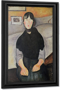 Young Woman Of The People (Oil On Canvas) By Amedeo Modigliani Fine Art Print