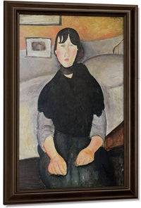 Young Woman Of The People (Oil On Canvas) By Amedeo Modigliani Fine Art Print