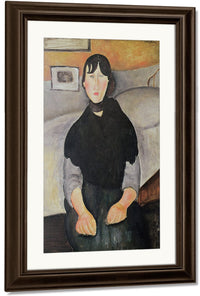 Young Woman Of The People (Oil On Canvas) By Amedeo Modigliani Fine Art Print