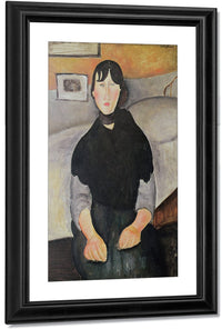 Young Woman Of The People (Oil On Canvas) By Amedeo Modigliani Fine Art Print