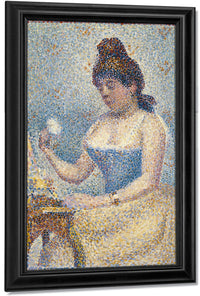 Young Woman Powdering Herself By Georges Pierre Seurat Fine Art Print