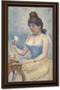 Young Woman Powdering Herself By Georges Pierre Seurat Fine Art Print