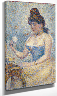 Young Woman Powdering Herself By Georges Pierre Seurat Fine Art Print