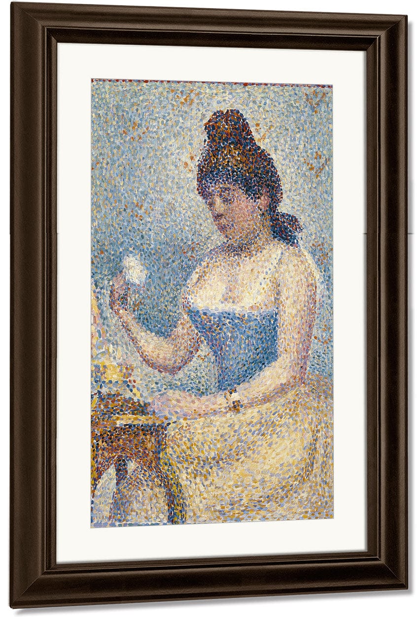 Young Woman Powdering Herself By Georges Pierre Seurat Fine Art Print