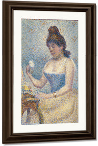 Young Woman Powdering Herself By Georges Pierre Seurat Fine Art Print