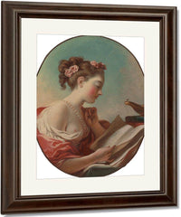 Young Woman Reading By Jean Honore Fragonard Fine Art Print