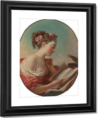 Young Woman Reading By Jean Honore Fragonard Fine Art Print