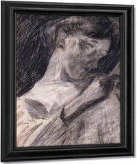 Young Woman Reading   Ines 1909 1910 Charcoal Watercolor Crayon 467X333Mm Met By Umberto Boccioni Fine Art Print