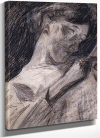 Young Woman Reading   Ines 1909 1910 Charcoal Watercolor Crayon 467X333Mm Met By Umberto Boccioni Fine Art Print