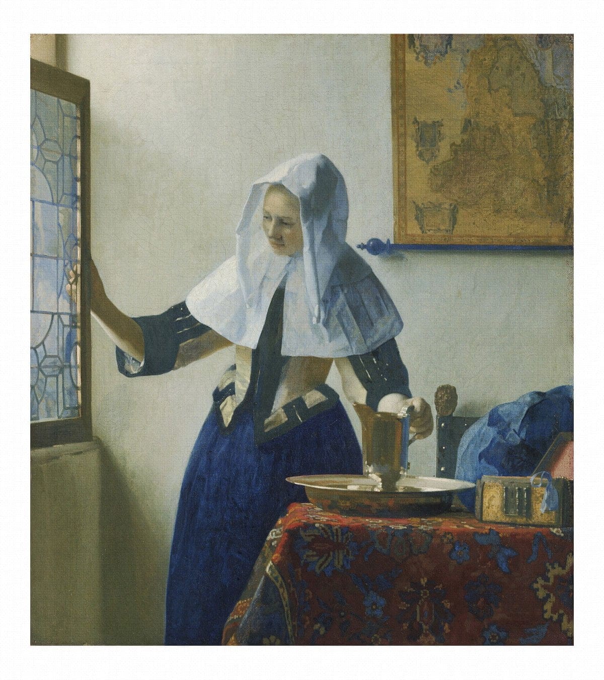 Young Woman With A Water Pitcher by Johannes Vermeer Fine Art Print